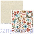 MT-HFC-09 Papier Mintay z elementami - Home for Christmas 09, 30x30cm
