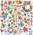 MT-HFC-09 Papier Mintay z elementami - Home for Christmas 09, 30x30cm