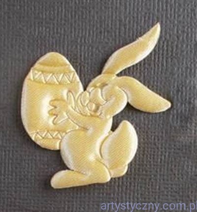 Aplikacje Zajączek Wielkanocny Kremowy - 10 sztuk