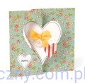 Wykrojnik Sizzix - Movers &amp; Shapers - L Die - Card, Heart Flip-its - KARTKA - 657590