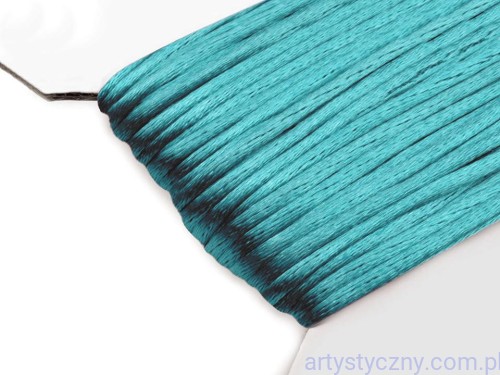 Sznurek Satynowy Gorsetowy 2mm ~ Turkusowy - 5 metrów