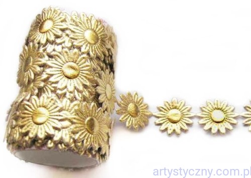 Aplikacje ZŁOTA KOLEKCJA ~ RUMIANKI ~ 50 szt