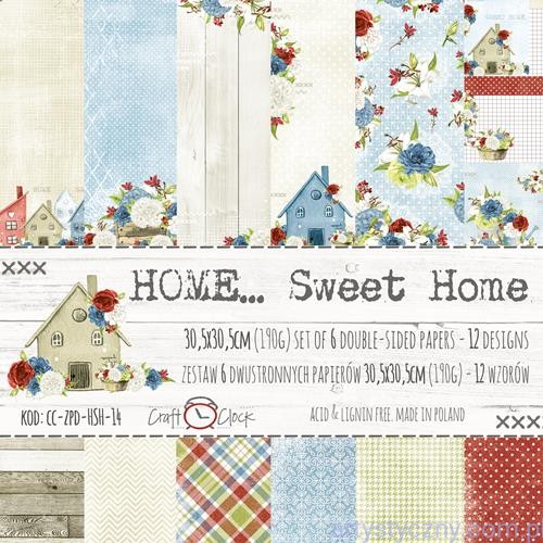 Zestaw papierów do scrapbookingu Craft o'Clock - Home Sweet Home - 30x30cm
