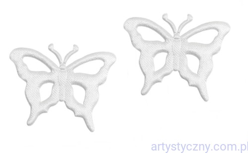 Aplikacje Ażurowe Motyle Motylki ~ 20 szt ~ BIAŁE