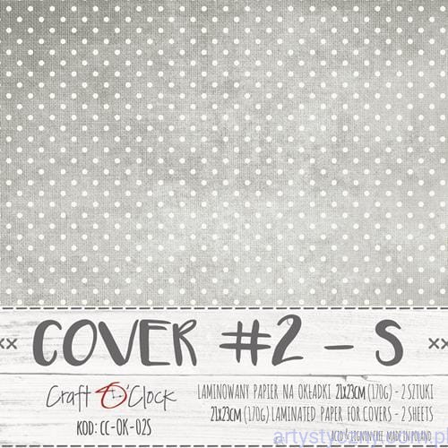 CC-OK-02S Papier powlekany okładka Craft o'Clock (2szt) 02S