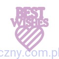 DCDIE036 Wykrojnik Dovecraft - Best Wishes - Napis Serce - 036