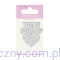 DCDIE036 Wykrojnik Dovecraft - Best Wishes - Napis Serce - 036