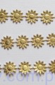 Aplikacje SŁONECZKA 1,4 cm ~ 60 szt ~ ZŁOTE LYCRA
