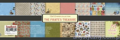 SCB220609200BX Zestaw papierów do scrapbookingu - The Pirate's Treasure - 8ark - 30x30сm