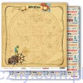 SCB220609200BX_6.jpgSCB220609200BX Zestaw papierów do scrapbookingu - The Pirate's Treasure - 8ark - 30x30сm