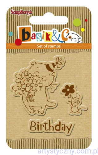 SCB4907039 Stemple Urodzinowe - Basik's Happy Birthday