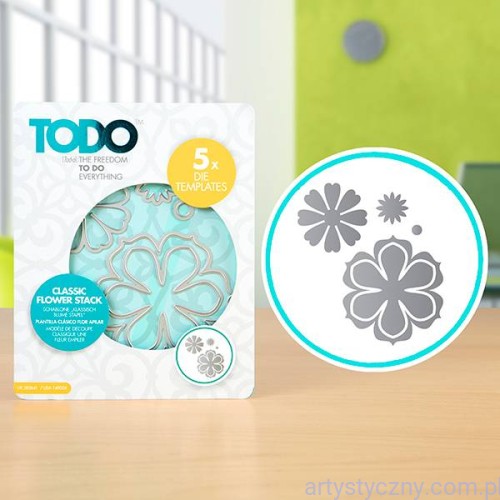 todo-die-template-set-classic-flower-stack-383641 Wykrojniki TODO - Classic Flower Stack - Kwiaty Płatki 5szt