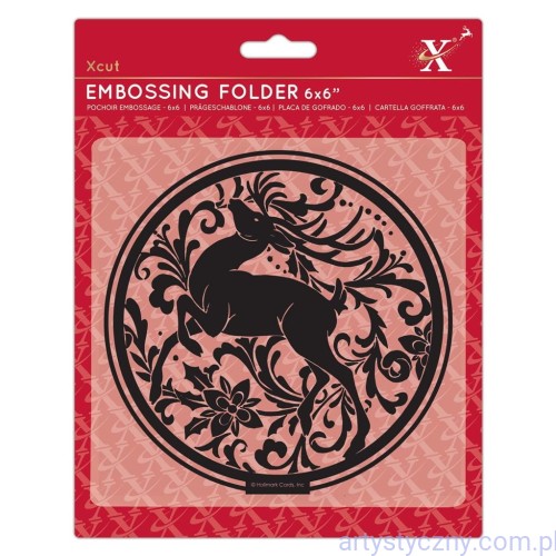 xcut-embossing-folder-6x6-inch-arts-craft-stag-xcu Folder Xcut -  Arts & Craft Stag - Renifer XCU 515930