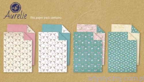 Papiery Ozdobne Aurelie A4 - Botanical Garden Paper Pack AUPP1001