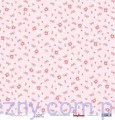 SCB220611103 Papier do Scrapbookingu, First Moments, Pink Petals Kwiatuszki Serduszka 30x30cm
