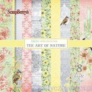 Zestaw papierów do scrapbookingu ScrapBerrys - The Art of Nature - 30x30сm