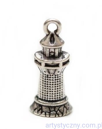 SCB250122777 Metalowa Zawieszka Wisiorek Charms - Latarnia Morska - 4 szt