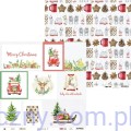 P13-CHT-08 Zestaw papierów do scrapbookingu 30x30cm P13 - Christmas treats - 7ark - połówka