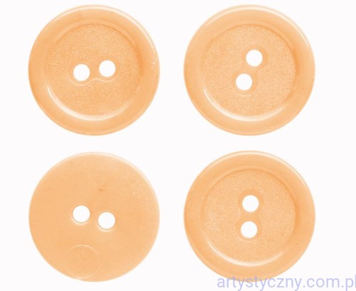 Guziki Guziczki 11mm - Łososiowe - 60 sztuk