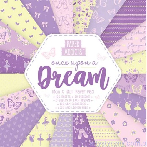 Zestaw papierów - Once Upon A Dream - 10x10cm - 100ark