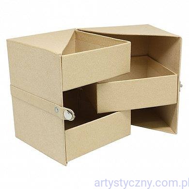 Pudełko Prezentowe Exploding Box Kostka papier mâché 10x10x12cm SCB271052