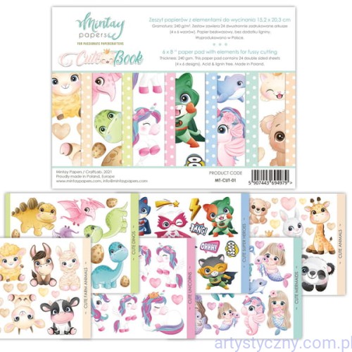 MT-CUT-01-Zestaw-papierów-do-scrapbookingu-Mintay-do-wycinania-Cute-Book-15x20cm