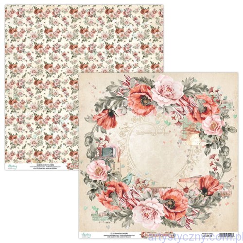 Papier Dwustronny Mintay 30x30cm - Love Letters 02 MT-LET-02