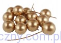 Perełki na druciku jarzębina jagody 12szt - Złote