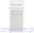 Cyrkonie Kryształki Samoprzylepne 4mm - 504szt - CRYSTAL Srebrne