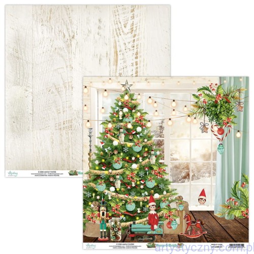 Papier do scrapbookingu Mintay 30x30cm - Merry and Bright MT-MBR-01