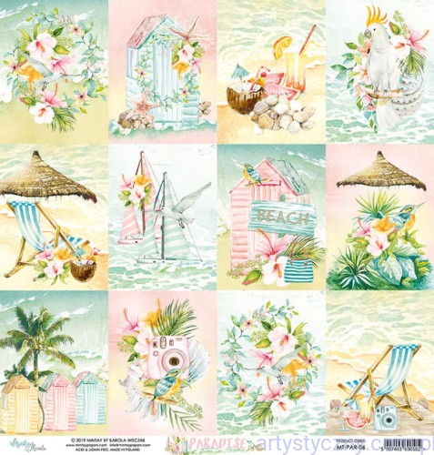 Papier Dwustronny Mintay 30x30cm - Paradise 06 MT-PAR-06