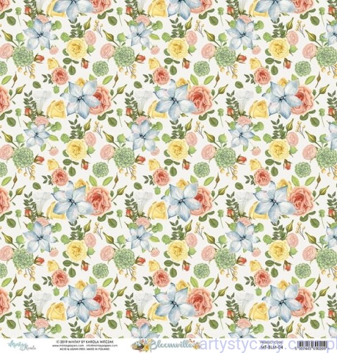 Papier Dwustronny Mintay 30x30cm - Bloomville 04 MT-BLM-04