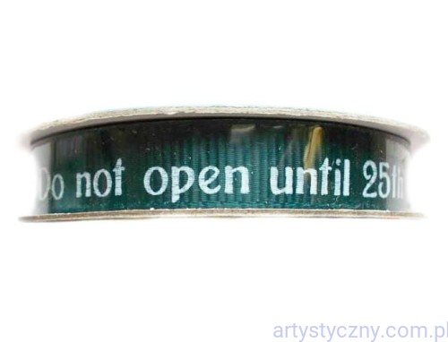 Tasiemka Rypsowa - Do not open - Modern Christmas Ribbons