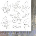 Paper Heaven - Zestaw papierów 15x15cm - W głębi lasu - Kwiaty do wycięcia PHWGLFSET