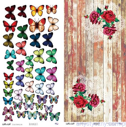 Papier AltairArt - elementy do wycinania - Butterflies Motyle 08 ALT-HM-108