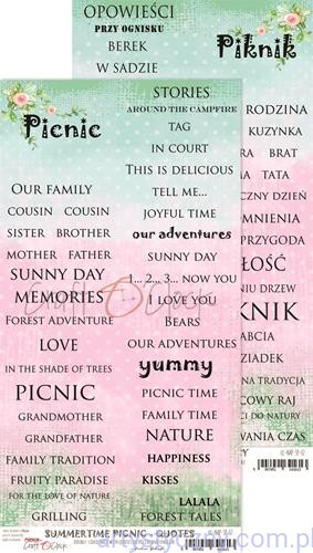 Napisy Summertime Picnic - 15x30cm CC-NAP-SP-F2