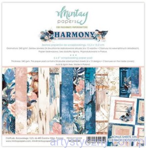 Zestaw papierów do scrapbookingu Mintay - Harmony - 15x15cm