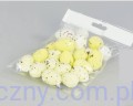 Jajka przepiórcze, nakrapiane - Białe Żółte Kremowe - 24szt