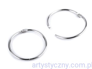 Kółko do spinania albumów 45mm Srebrne Kółka - 4 sztuki