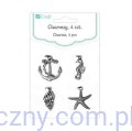 Metalowe Zawieszki Wisiorki Charms - MARINE - 4 sztuki DPCH-001