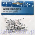 2001.0201 Ruchome Oczy Oczka 3mm - 144 sztuki