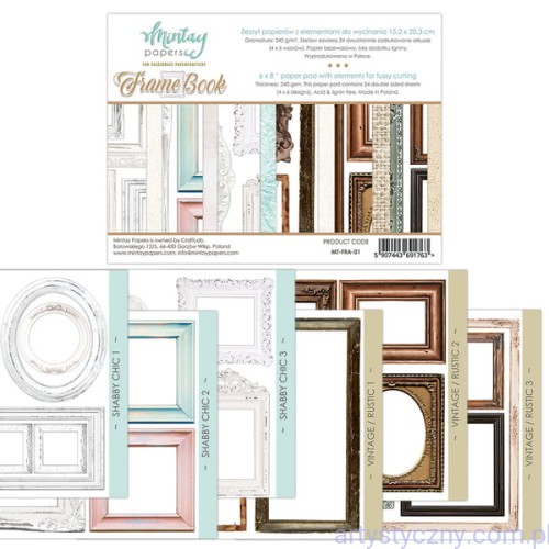 Zestaw Papierów Mintay do wycinania Frame Book, 15x20cm MT-FRA-01