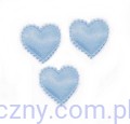 Aplikacje Serca Serduszka z Falbanką MIDI - 20 szt - Niebieskie