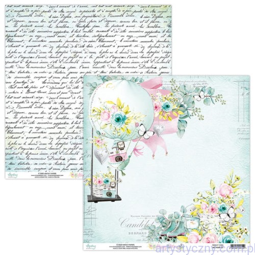 Papier do scrapbookingu Mintay 30x30cm - Happy Place 01 MT-HAP-01