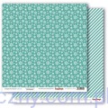 Papier do Scrapbookingu Śnieżynki - Elegantly Festive, Snowflakes True Teal - 30x30сm SCB220609802