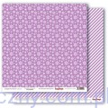 Papier do Scrapbookingu Fioletowe Śnieżynki - Elegantly Festive, Snowflakes Lustrous Lilac - 30x30сm SCB220609803