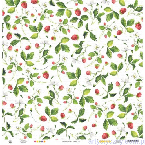 Papier do scrapbookingu  P13 30x30cm - The Four Seasons - Summer 01 P13-SUM-01