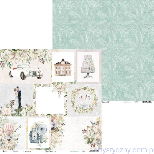 Papier do scrapbookingu P13 30x30cm - Truly Yours 05 P13-TRU-05