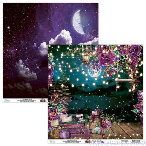 Papier do scrapbookingu Mintay 30x30cm - Nightfall 01 MT-NIG-01