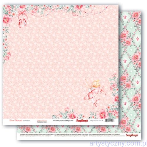 Papier do Scrapbookingu, Sweet Moments, Ballerina Dreamer, 30x30сm SCB220610304